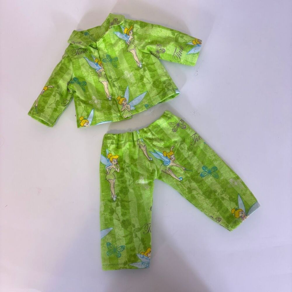 American Girl Doll Tinker Bell Long Sleeve & Pants PJ Set